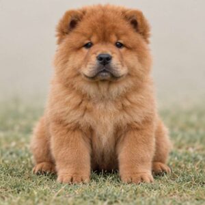 Fluffy orange coat with a lion-like mane, standing proudly and alert