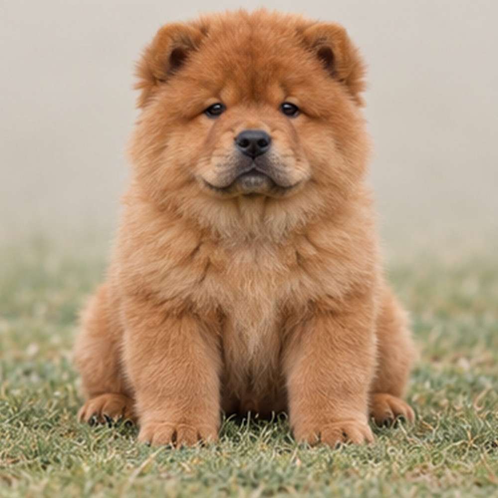 Fluffy orange coat with a lion-like mane, standing proudly and alert
