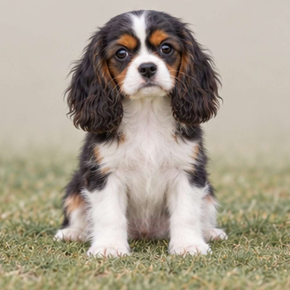 Small, fluffy dog with a wavy, caramel-colored coat sitting attentively