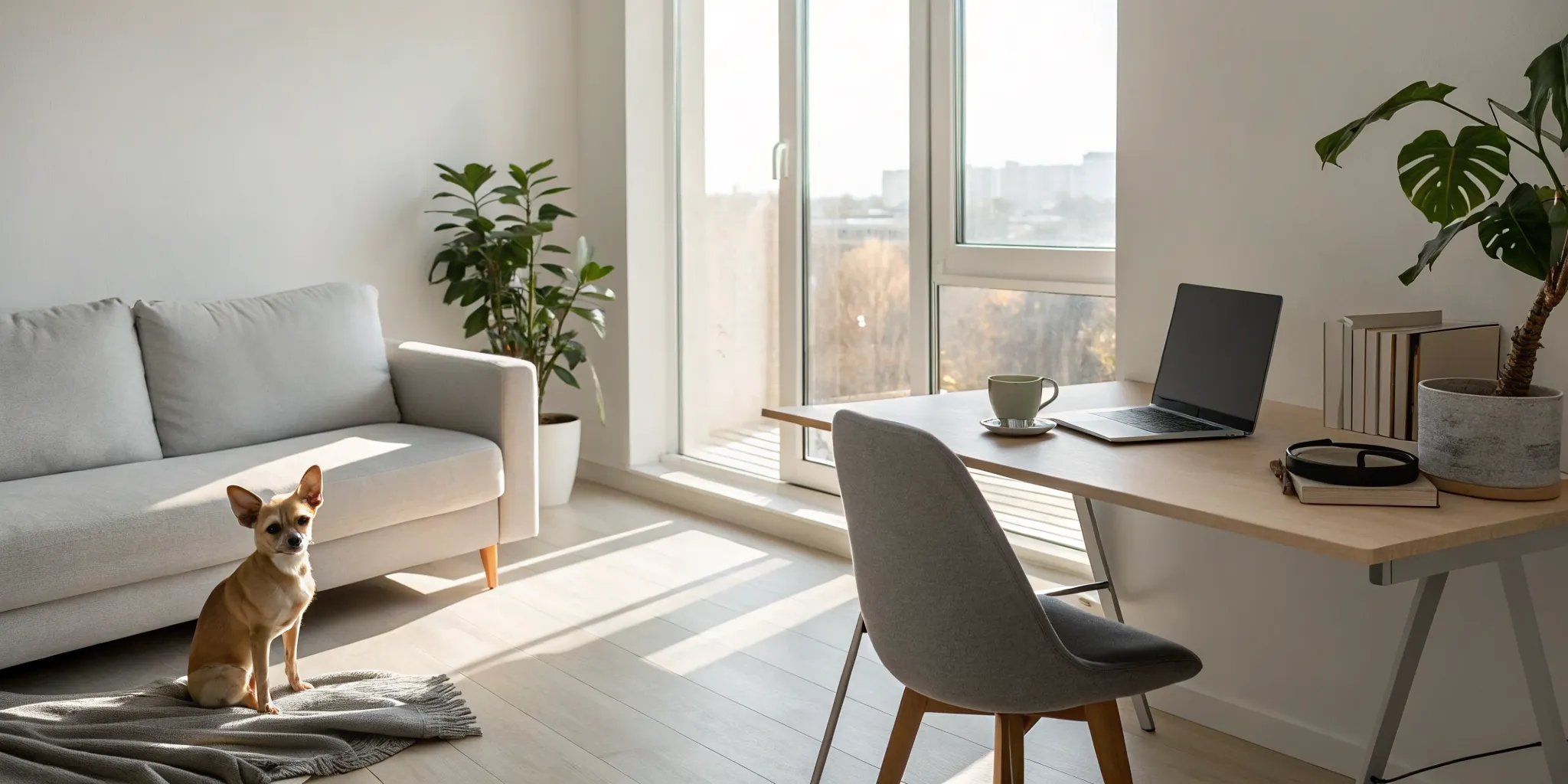 A small chihuahua dog, a breed with many pros and cons for potential owners.