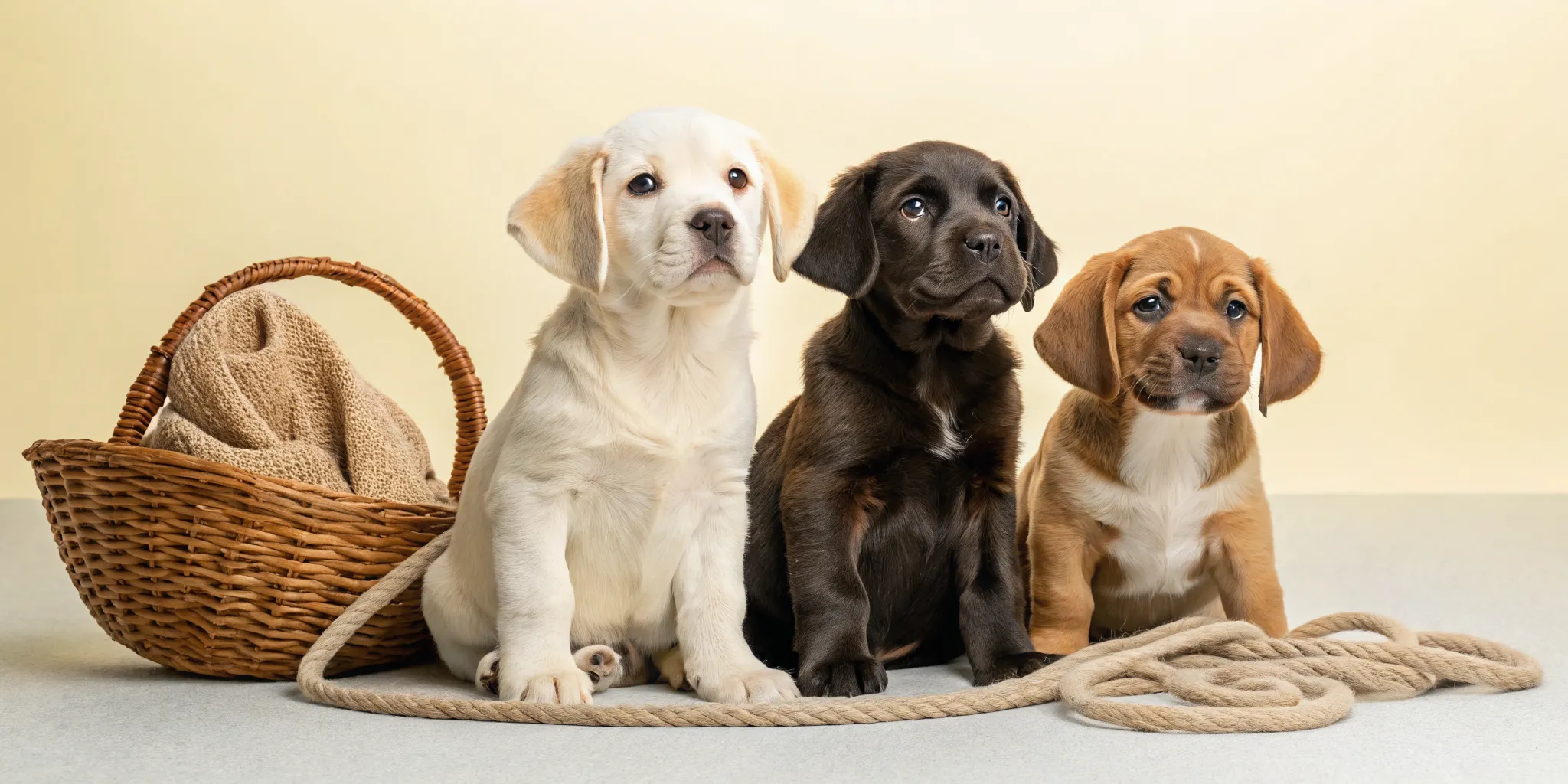 Three healthy puppies for sale from a responsible breeder.