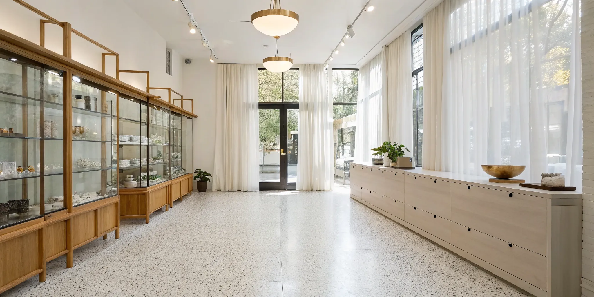 The bright, welcoming interior of Furrylicious pet boutique, a modern space to find your new puppy.