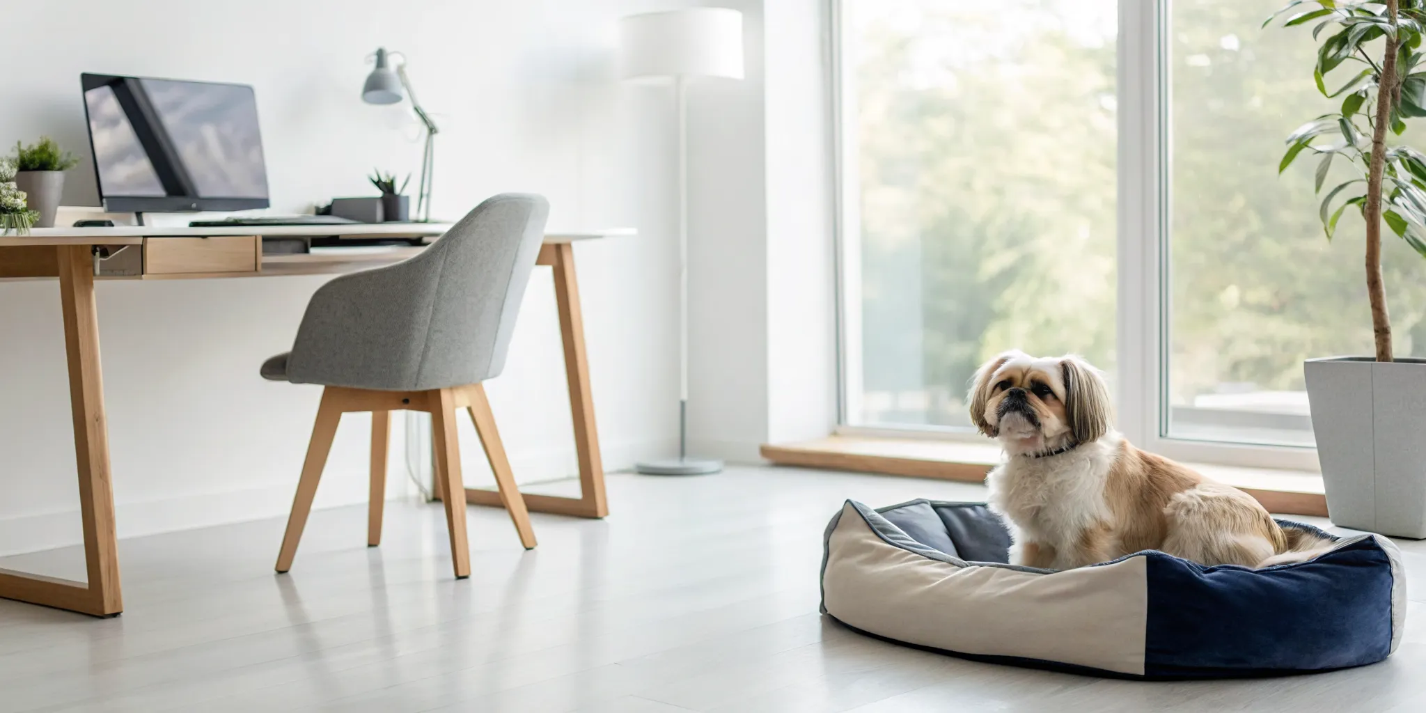 A calm Pekingese dog at home, helping potential owners weigh the pros and cons of the breed.